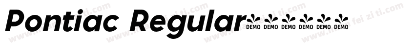 Pontiac Regular字体转换
